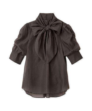 オーガンザボウタイブラウス