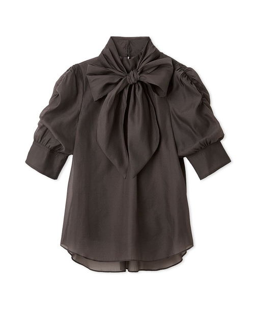 オーガンザボウタイブラウス