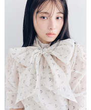 オーガンザボウタイブラウス
