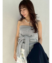 レイヤードニットベアトップ