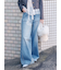 【WEB限定00サイズ】ダブルニーカーブワイドデニムパンツ