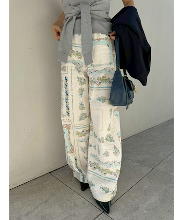 【WEB限定00サイズ】ダブルニーカーブワイドデニムパンツ