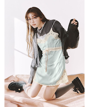 ヴィンテージスリップサテンミニワンピース