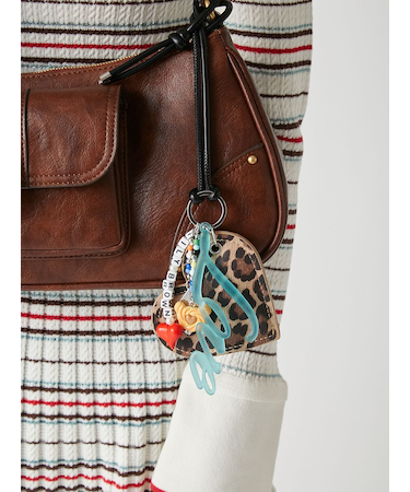 ハートモチーフキーチャーム<キーリング付き>