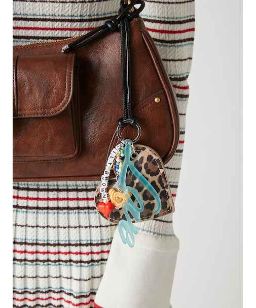 ハートモチーフキーチャーム<キーリング付き>