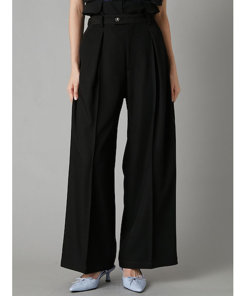 センターラインワイドタックパンツ