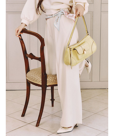 センターラインワイドタックパンツ