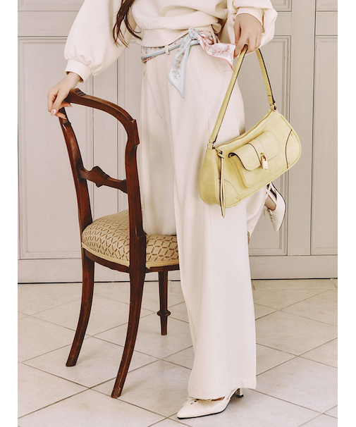 センターラインワイドタックパンツ