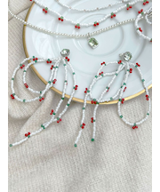 フルーツビーズピアス