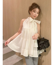 【WEB限定カラー】アメスリティアードブラウス