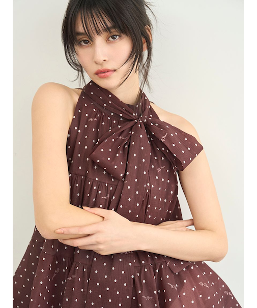 【WEB限定カラー】アメスリティアードブラウス