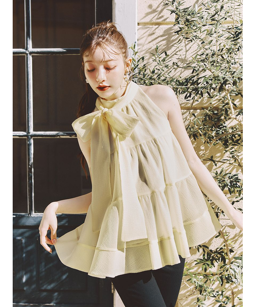 【WEB限定カラー】アメスリティアードブラウス