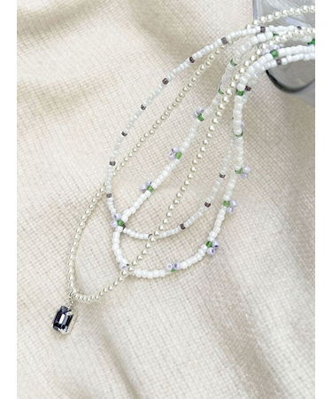 フルーツビーズネックレス