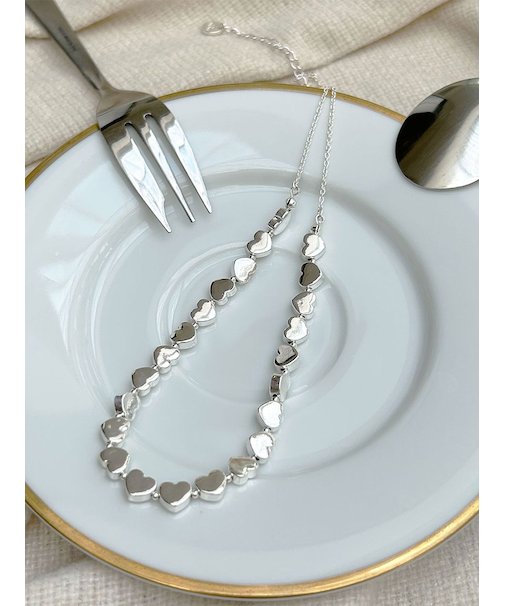 メタルハートチェーンネックレス