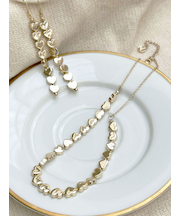 メタルハートチェーンネックレス