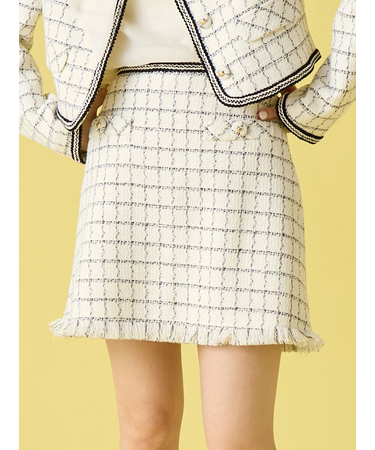 ツイードミニスカート