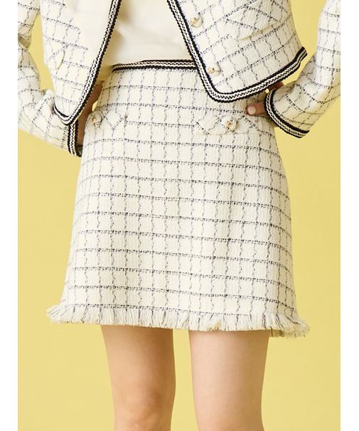 ツイードミニスカート