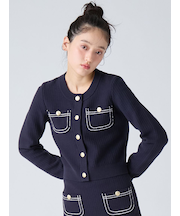 コットンニットジャケット