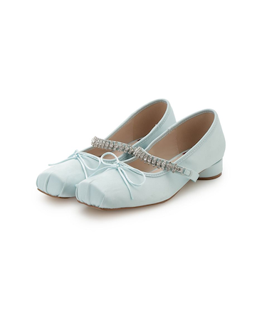 [L.B CANDY STOCK]スクエアバレエシューズ