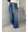 【WEB限定00サイズ】ワイドレッグイージーデニムパンツ