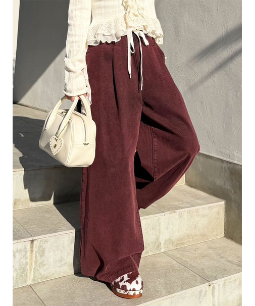 【WEB限定00サイズ】ワイドレッグイージーデニムパンツ