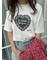 ハートモチーフプリントTシャツ