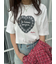 ハートモチーフプリントTシャツ