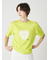 ハートモチーフプリントTシャツ