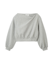 【WEB限定カラー】ドレープオフショルボンディングスウェット