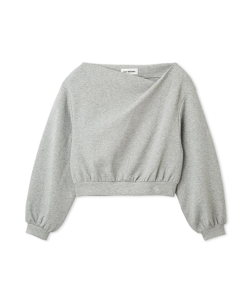 【WEB限定カラー】ドレープオフショルボンディングスウェット