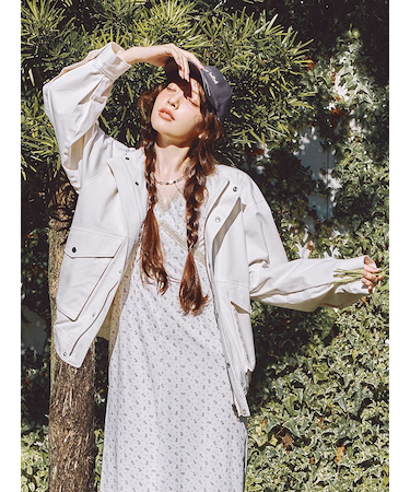 スタンドカラーブルゾン