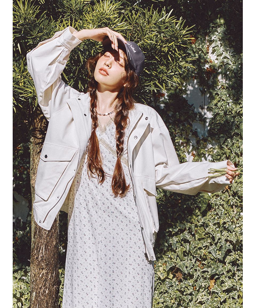 スタンドカラーブルゾン