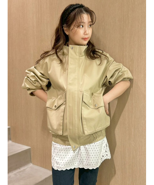 スタンドカラーブルゾン