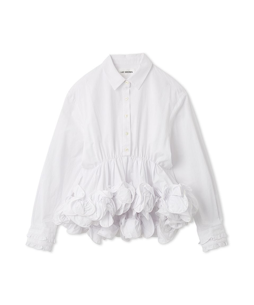 ホイップフリルヘムブラウス｜リリーブラウンの通販｜&mall（アンド