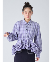 ホイップフリルヘムブラウス