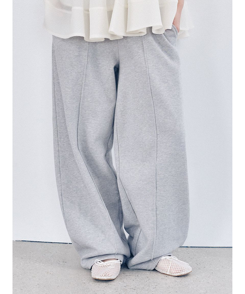 【WEB限定00サイズ】ベルト付きスウェットパンツ