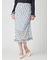 プリントシフォンバイアスミディスカート