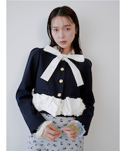 【限定カラー】3wayバブルヘムボウタイジャケット