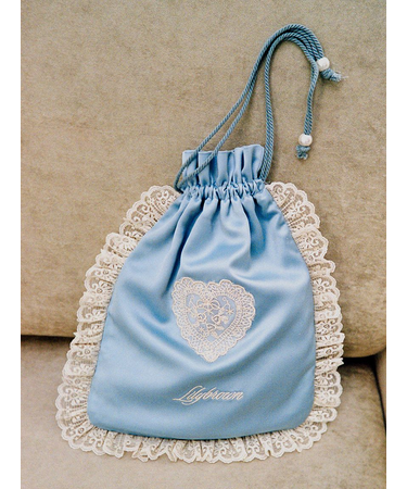 【LILY BROWN Lingerie】Love letterサテンレースポーチ