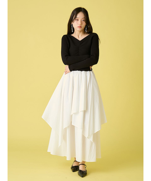 ニットドッキングワンピース｜リリーブラウンの通販｜&mall（アンド