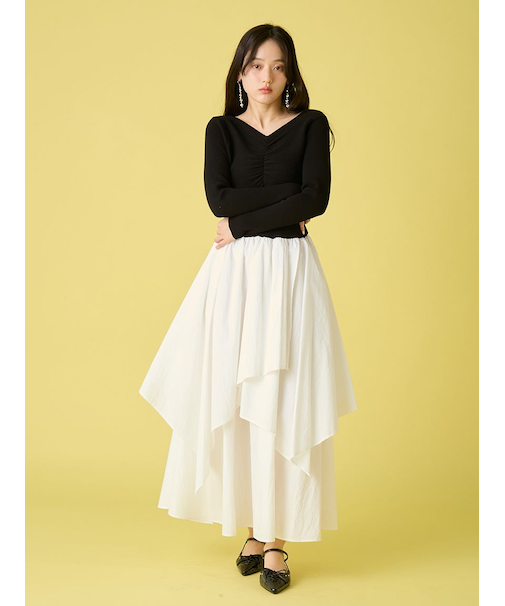 ニットドッキングワンピース