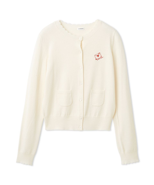 love letterコンパクトニットカーデ