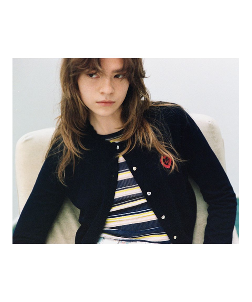 love letterコンパクトニットカーデ