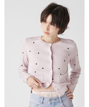 love letterコンパクトニットカーデ