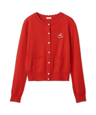 love letterコンパクトニットカーデ