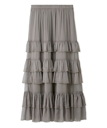 ステップフリルシアースカート