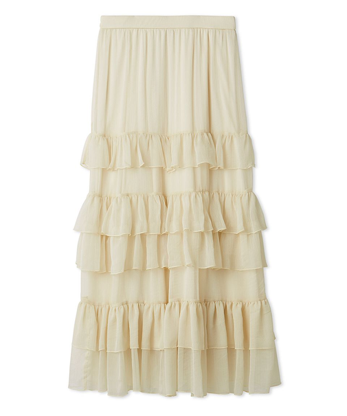 ステップフリルシアースカート