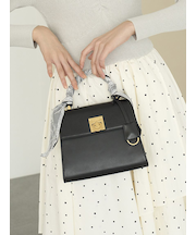 レーススカーフ付きハンドバッグ