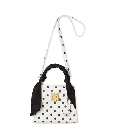 レーススカーフ付きハンドバッグ