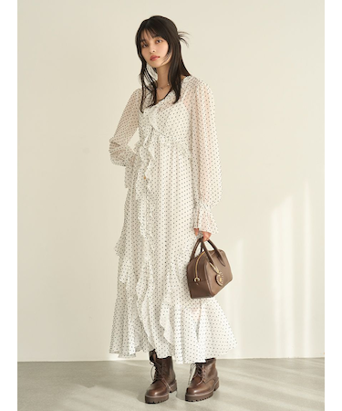 フリルガウンピース